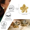 Gold Flower Earrings for Women, Hypoallergenic 14k Gold Plated Spring