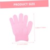 Minkissy 2sets Men's Bath Gloves Portable Exfoliating Gloves for Shower