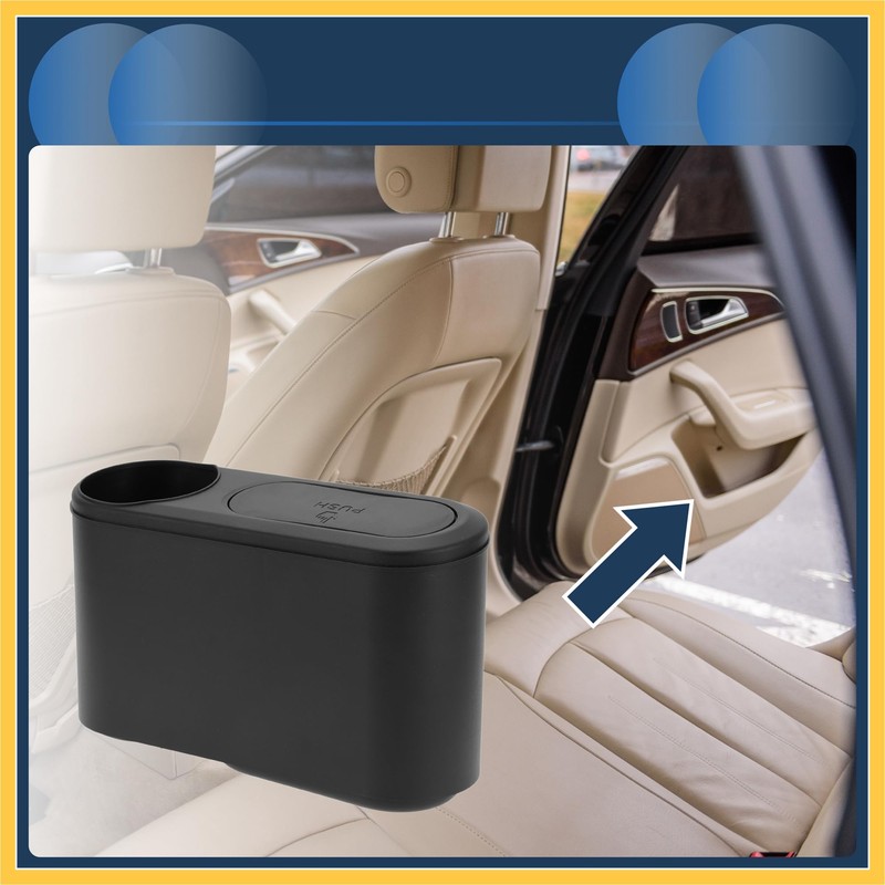 REPAIROCK Car Trash Can Front Rear Seats 9.1" Length 3.2"