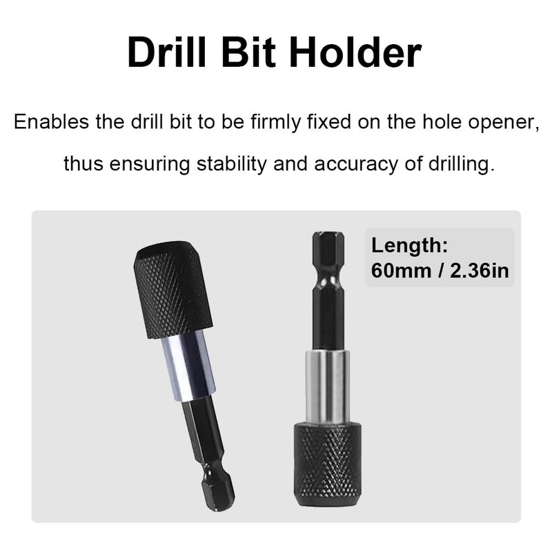 3 Pcs Hinge Drill Bit Set, Self Centering Hole Drilling