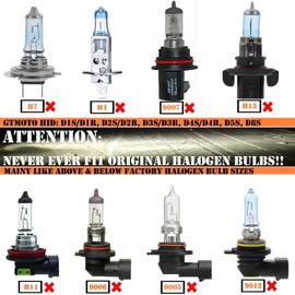 GTMOTO for 2006 2007 2008 2009 Volkswagen Jetta VW GTI Headlight Low Beam with D2S Xenon HID Bulb Only, Golf Rabbit MK5 Projector Headlamp 35W OEM D2SC1, 6000K Bright White AFS Dipped Light, 2-Pack