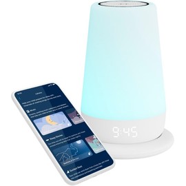 Máquina De Sonido Para Bebés Hatch Rest Plus Luz Nocturna 2da Generación Reacondicionado (Azul con Base)