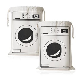 YZROHYI 2 PCS Wäschesack Reise Baumwolle,Schmutzwäschebeutel Camping,Laundry Bag Travel,Wäschesäcke Baumwollsack mit Kordelzug,Wiederverwendbare Wäschebeutel Schmutzwäsche Waschbar,Kleideraufbewahrung