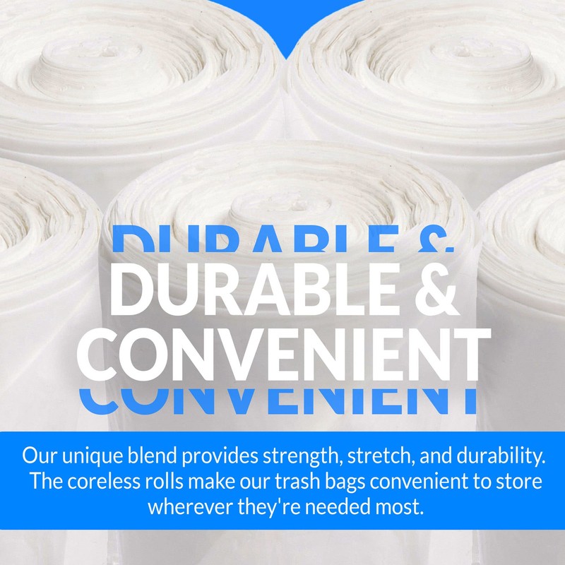Reli. 13 Gallon Trash Bags | 250 Bags | Clear