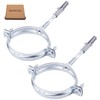 SKIR'CO Pipe Brackets for Diameter 75-80 mm Pipes, Clamps, Pipe