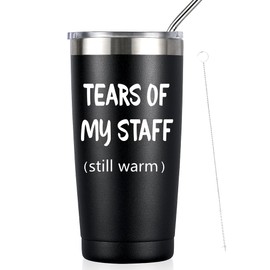 SOCOARZR Boss Regalos para hombres, regalos del día del jefe para hombres, vaso de lágrimas de mi personal, regalos divertidos para hombres, el mejor regalo para el mejor jefe del mundo, cumpleaños,