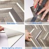 STICKGOO 10-Sheet Herringbone Tile Peel and Stick Backsplash, Faux Wood
