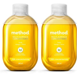 Method All Purpose Cleaner, Concentrated, Lively, Mango & Citrus fragrance, 2x240ml (Pack of 2)