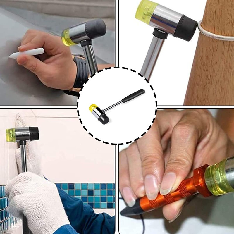 Rubber Mallet Double-Faced Hammer for DIY Handmade, 35mm