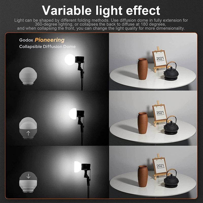 Godox ML-CD15 Kit difusor de cúpula para luz de Flash,