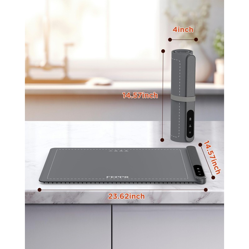 FEPPO Food Warming Mat, Upgrade High-tech Graphene Heating Film, Fast