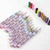 12Pcs 3D Nail Polish Pens 0.5mm Tip Bright Colors Easy