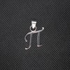 R001439 Solid Sterling Silver Pendant Charm Letter 'Cyrillic' Solid Genuine