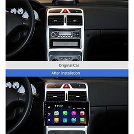 Sound-way - 9" inch dash car stereo facia radio adapter compatible with Peugeto 307 2001-2013 - KA22-165