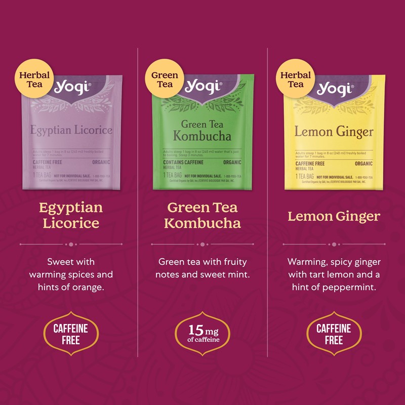 Yogi Canada Organic Tea Sampler Gift Box - Assorted Delicious