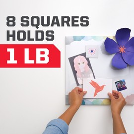 Scotch Removable Mounting Squares Clear, 1/2-in x 1/2-in, 64-Squares, Removable Double-Sided Mounting Squares, Removes Easily Without Leaving Any Residue, Hangs Artwork, Photos & More (108-SML)