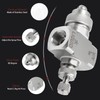 MroMax 1/4BSPT Female Thread Air Atomizing Nozzle 304 Stainless Steel