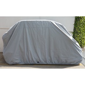 Formosa Golf Cart Cover for Polaris GEM E4 Weatherproof Four Seat Golf Cart Covers Ford Think Model 4 Passenger Golf Cart Covers Vented, Grommets for Security, Fully Elastic Hem