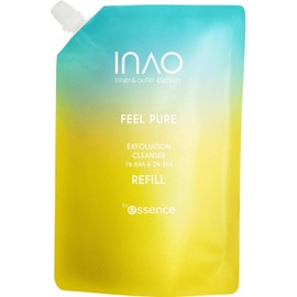 INAO Skincare Feel Pure Exfoliation Cleanser Refill Gel Facial Cleanser with AHA, BHA & Niacinamide Mild Face Cleansing for Radiant Skin Complexion Exfoliating, Cleansing, Smoothing