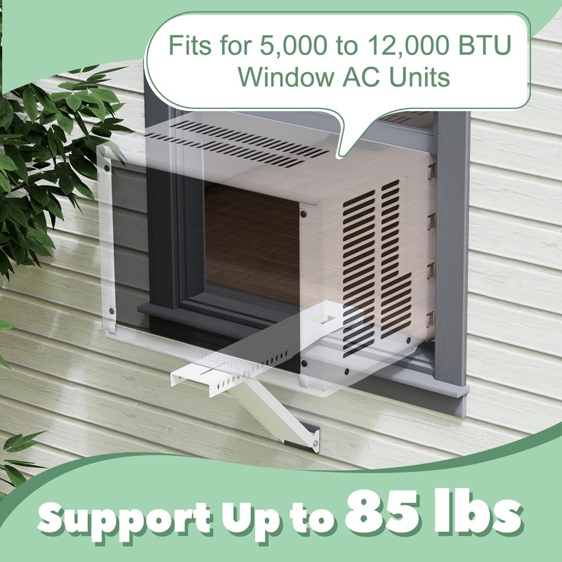 Memrita Window Air Conditioner Bracket, Universal Window AC Support Bracket,