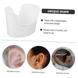 Mikinona Ear Wax Removing Basin Wash Basin for Ear Washing System Ergonomic Design for Comfortable Use Wax Removal Irrigation Catching