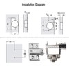 HAFELE 110 Degree Kitchen Cabinet Cupboard Door Hinge Half Overlay