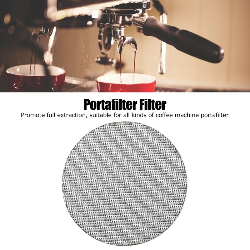Coffe Puck Screen Filter Mesh, Reusable 316 Stainless Steel Coffe