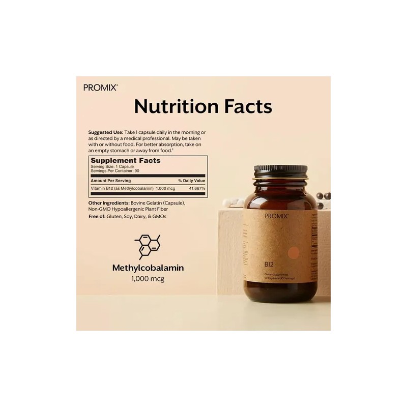 Vitamina B12 Promix Nutrition 1000mcg Metilcobalamina