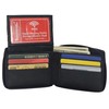 MARSHAL RFID Men's Leather Zipper wallet Zip Around Wallet Bifold