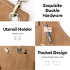 carrotez Chef Apron, Waterdrop Resistant Cotton Canvas Cross Back Adjustable