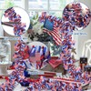 Krissing 66FT 4th of July Tinsel Garland, Patriotic Red White