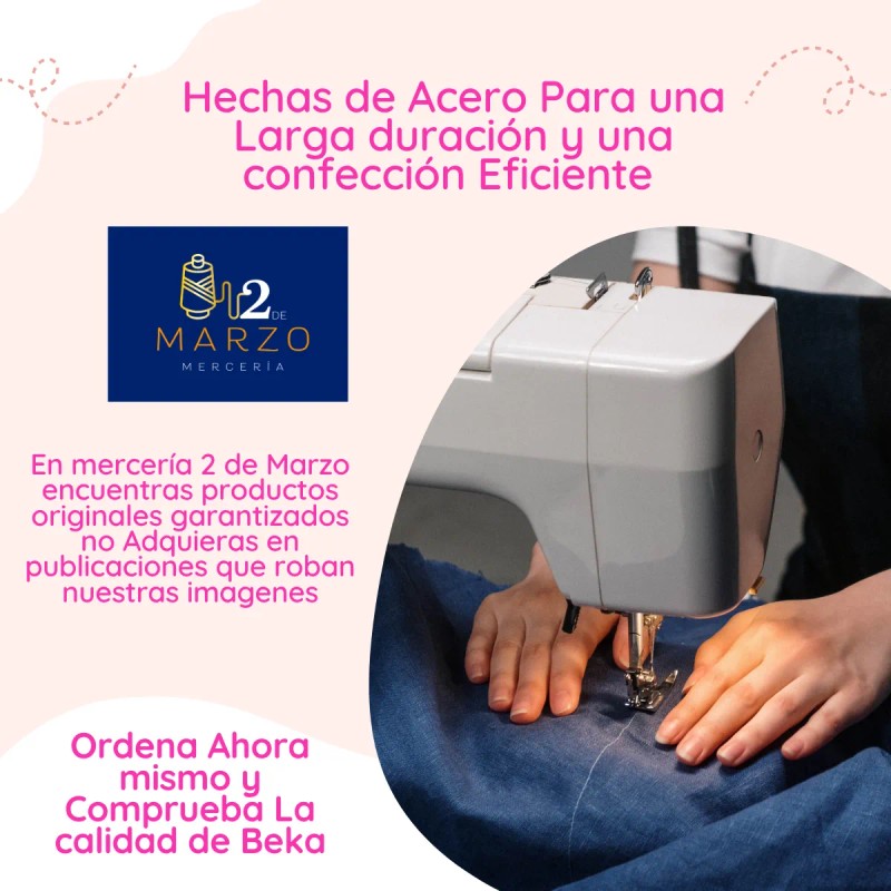 Agujas Beka Para Collaretera Uy128gas Paquete Con 50 Pz 16/100