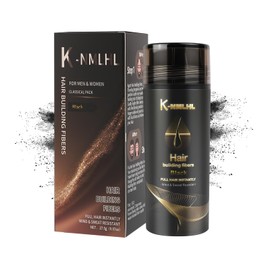 Natural Instant Hair Fibres Thickening with Keratin，Hair Filler-Bald Patch Cover & Thinning Hair Concealer, Fine Hair for an Instantly Fuller,Waterproof,Sweatproof,Long-Lasting (Black)