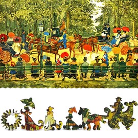 Wooden Jigsaw Puzzle for Adults - Uniquely Shaped Pieces - Made in The USA by FoxSmartBox - 340 Pieces - Central Park, New York