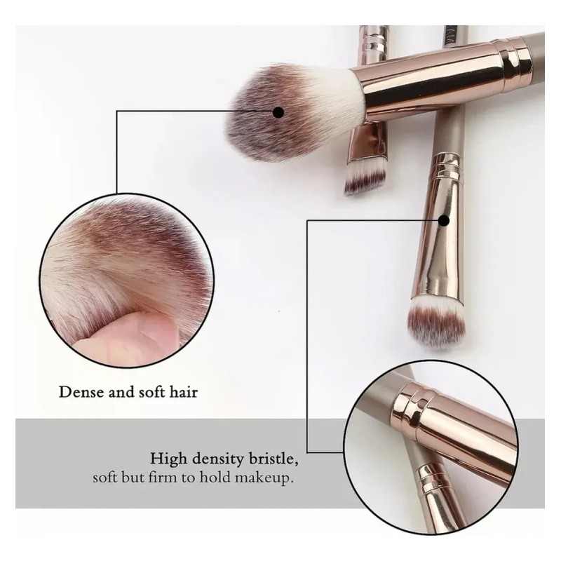 Caviglte Brochas De Maquillaje Kit 20 Pcs Para Maquillaje Profesional