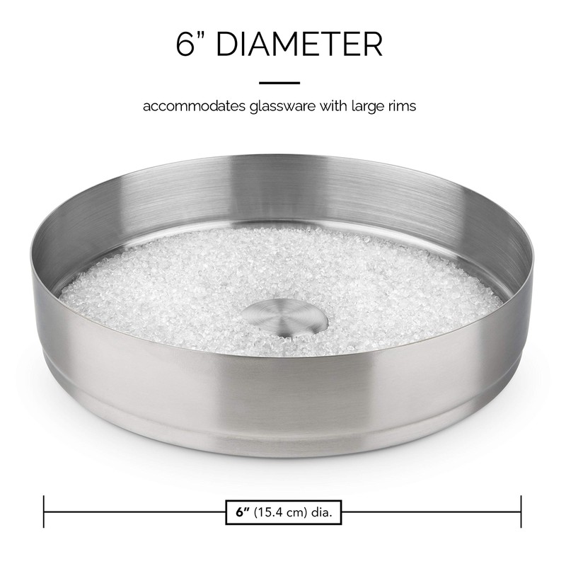 Final Touch 1 Tier Cocktail Rimmer with Lid - Essential