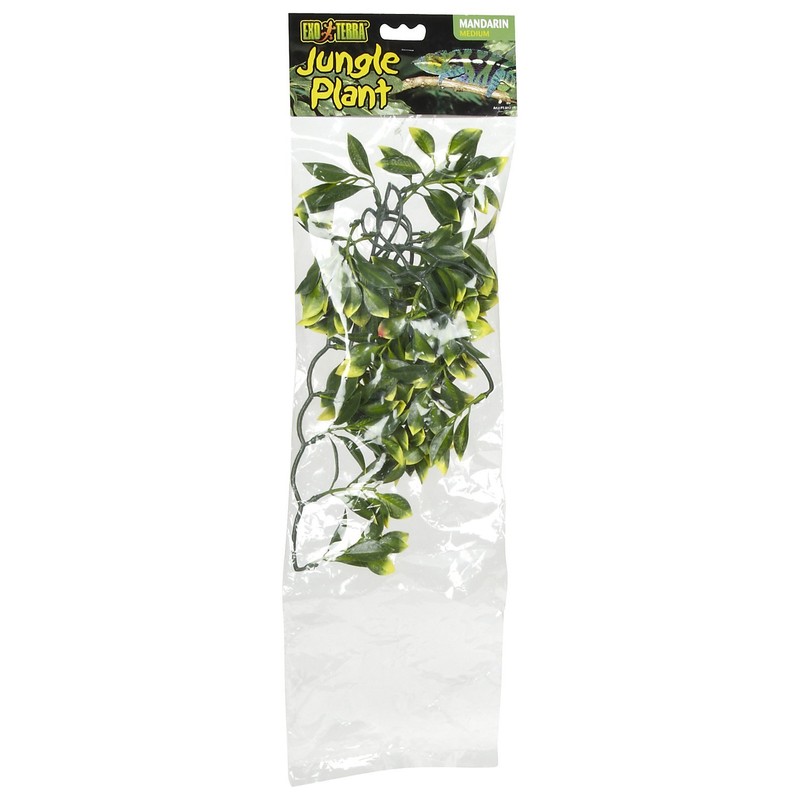 Exo Terra Plastic Terrarium Plant, Medium, Mandarin