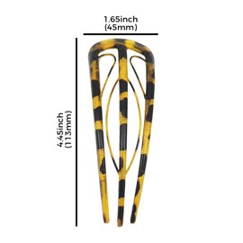 5pcs Geometric Resin Hair Fork Waterproof Chinese Style Leaf U-shaped Hair Stick Hair Accessories Hanfu Accessories Lazy Hairpin,Unique 3 Internal Teeth Hair Sticks, Large Hair Styling Pins.