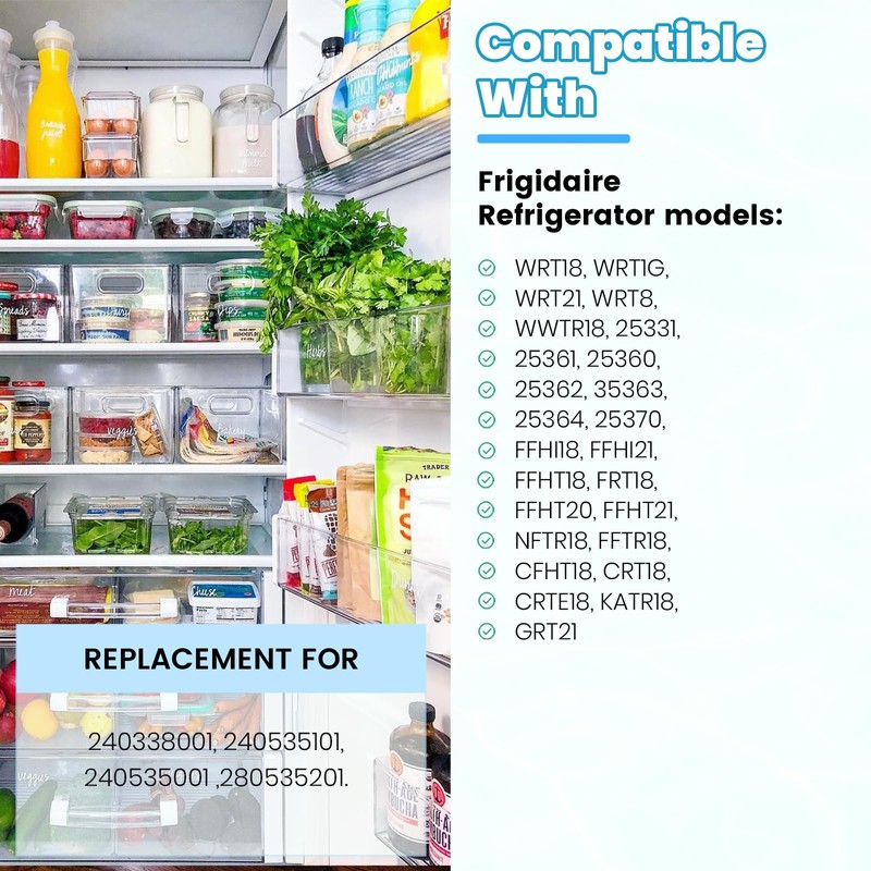 Kojem 240534701 240534901 Replacement Refrigerator Door Shelf Rail Compatible with