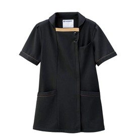 Nursey, Colored Piping Jacket, Active Stretch, Neo, Medical Coat, Nursing, Beauty, Esthetics, Uniform, Stretch Women's, nOir black