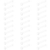 Crdifu 30pcs Clear Nose Studs 20g Flat Top Invisible Screw