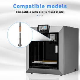 Boquilla bimetálica para qidi Plus4 de liberación rápida de cerámica aislada integral de 0.2 mm, boquilla integral de cerámica QD-4.5-0.2, resistente a altas temperaturas para qidi (0.2)