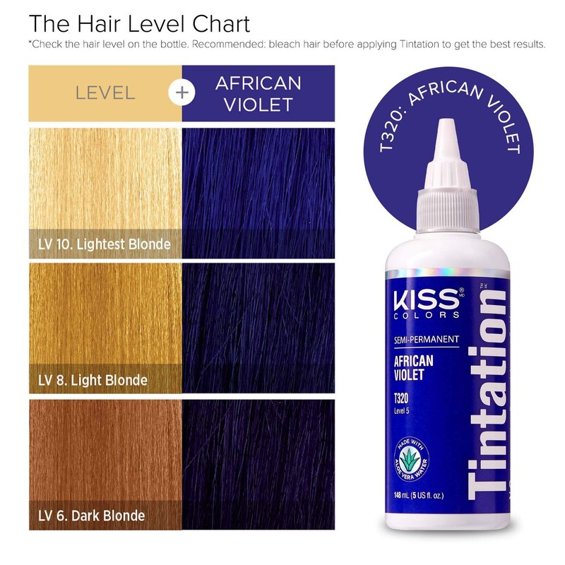 Kiss Tintation Semi-Permanent Hair Color Treatment 148 mL (5 US