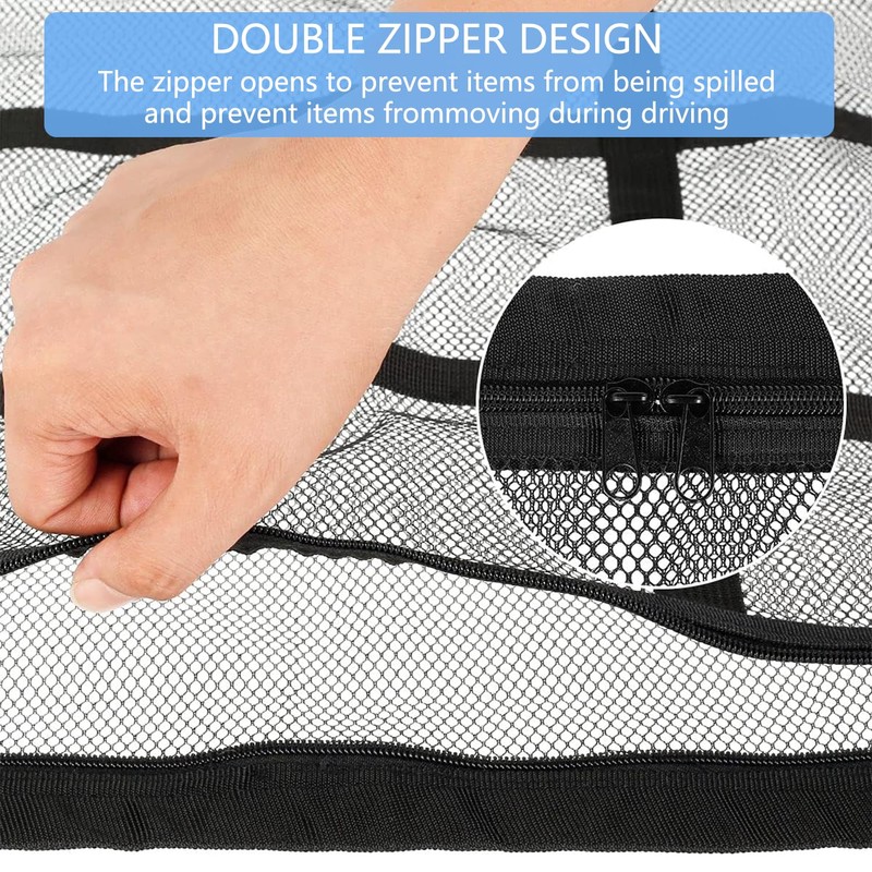 1 Piece Car Roof Zip Cargo Net, Car Double Layer