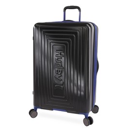 Hurley Suki Hardside Spinner Luggage, Black/Blue, 29" Check in