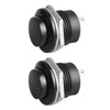 2pc Black Momentary Push Button Switches – 12v 5A Push