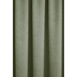 Fusion Fusion - Galaxy - Pair of Dim-out Pencil Pleat Curtains - 46" Width x 54" Drop (117 x 137cm) in Green