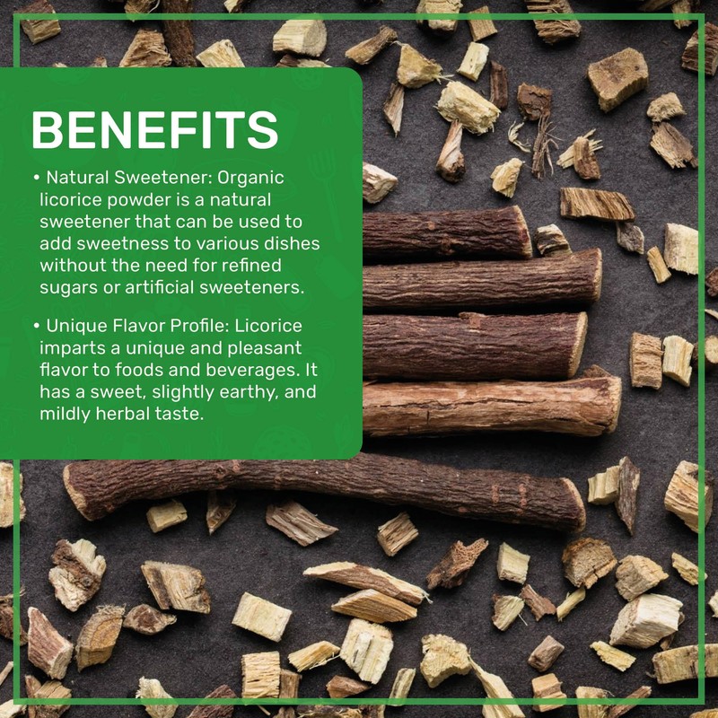 Jiva Organic Licorice Root Powder 7 Ounce - Glycyrrhiza glabra