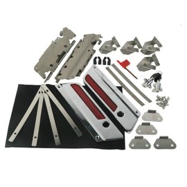 XFMT Motorcycles Chrome Hard Billet Saddlebag Latch Cover Face Compatible with Harley Touring Models 1993-2013