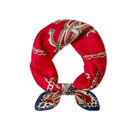 LumiSyne Silk Scarf Women Square Scarves Leopard Animal Print Small Scarves Neckerchief Square Neck Scarf Bandanas Headwear